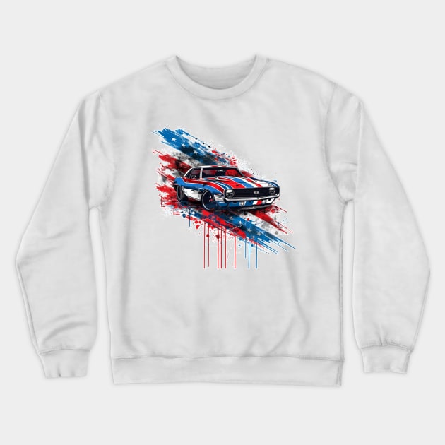 69 Camaro Drip Crewneck Sweatshirt by StickShiftkitty